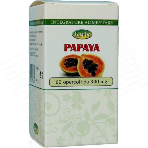 PAPAYA capsule vegetali-compresse-papay-larix-01 PAPAYA capsule vegetali-compresse-papay-larix-01